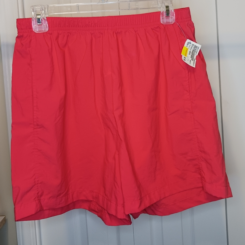 Athletic Works Orange/Red Shorts without liner Size Large